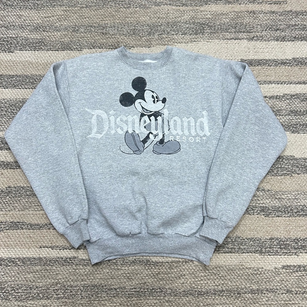 Disneyland Resort Gray Mickey Mouse Sweatshirt Size Small